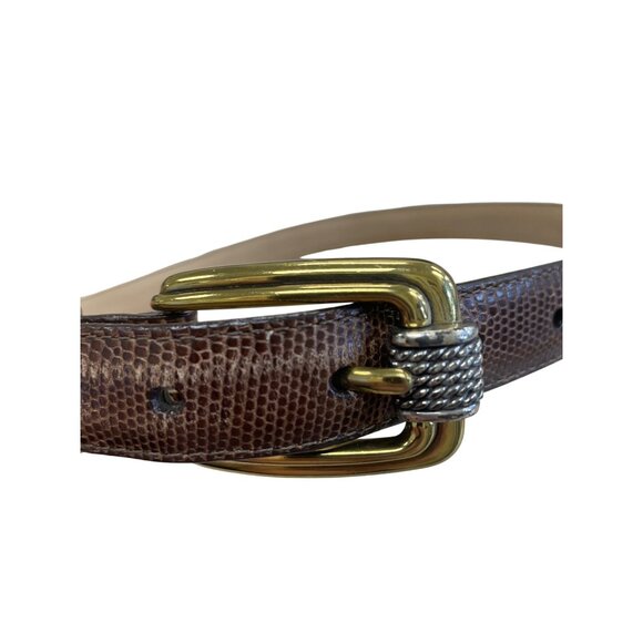 Brighton Womens Brown Leather Belt buckle accented Size M/30 SKU 8363 - Picture 5 of 16